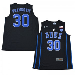 Men's Duke #30 Antonio Vrankovic Black Basketball Jerseys 393678-919