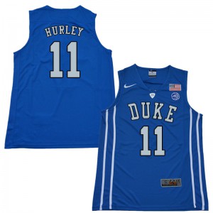Mens Blue Devils #11 Bobby Hurley Blue Basketball Jersey 662109-696