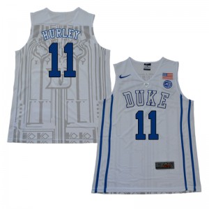 Men's Duke University #11 Bobby Hurley White NCAA Jersey 430429-387