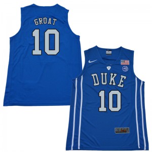 Men Duke University #10 Dick Groat Blue Alumni Jersey 548886-371