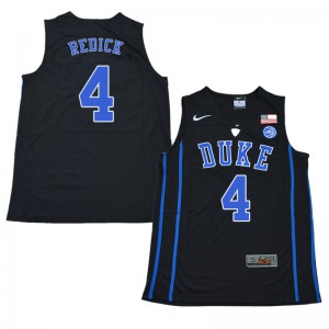 Mens Duke Blue Devils #4 J.J. Redick Black Stitched Jerseys 915722-263