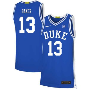 Men's Duke University #13 Joey Baker Blue College Jerseys 883552-433