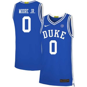 Men Duke University #0 Wendell Moore Jr. Blue Player Jersey 102553-966