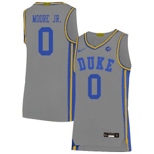 Mens Duke #0 Wendell Moore Jr. Gray Stitched Jersey 228751-334