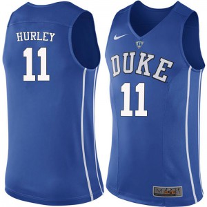 Men Duke University #11 Bobby Hurley Blue Basketball Jerseys 960808-727