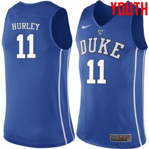 Youth Duke University #11 Bobby Hurley Blue Stitched Jerseys 786166-937