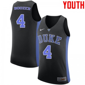 Youth Duke University #4 Carlos Boozer Black NCAA Jerseys 486340-398