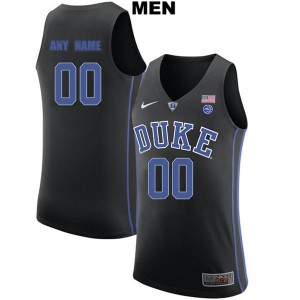 Mens Duke #00 Custom Black Elite Basketball Jerseys 681691-929