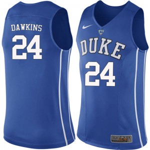 Men's Duke #24 Johnny Dawkins Blue University Jerseys 682173-111