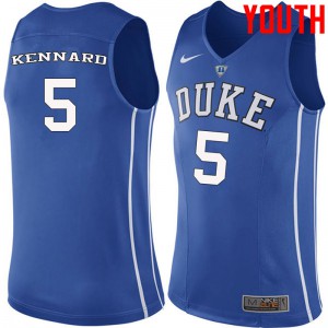 Youth Duke University #5 Luke Kennard Blue High School Jerseys 798227-861