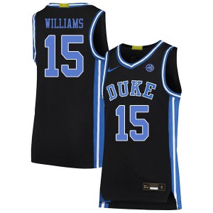 Men Blue Devils #15 Mark Williams Black College Jerseys 630073-917