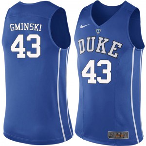 Mens Blue Devils #43 Mike Gminski Blue NCAA Jerseys 725714-162