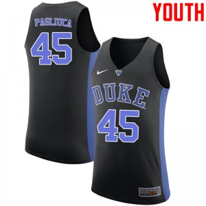 Youth Duke Blue Devils #45 Nick Pagliuca Black Basketball Jerseys 377586-273
