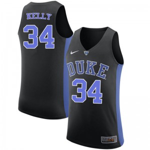 Men Duke University #34 Ryan Kelly Black Official Jersey 233501-664