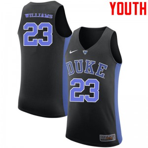 Youth Duke #23 Shelden Williams Black Stitched Jerseys 676269-545