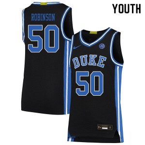 Youth Duke #50 Justin Robinson Black Player Jerseys 636093-677