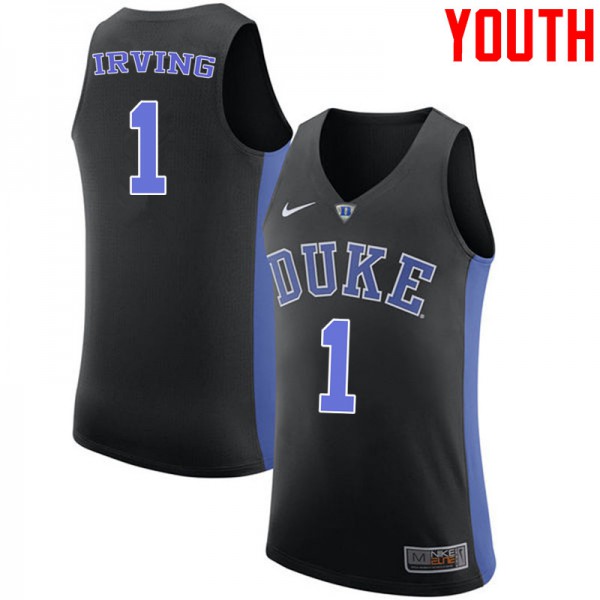 Men Blue Devils #1 Kyrie Irving Black Basketball Jersey - Kyrie